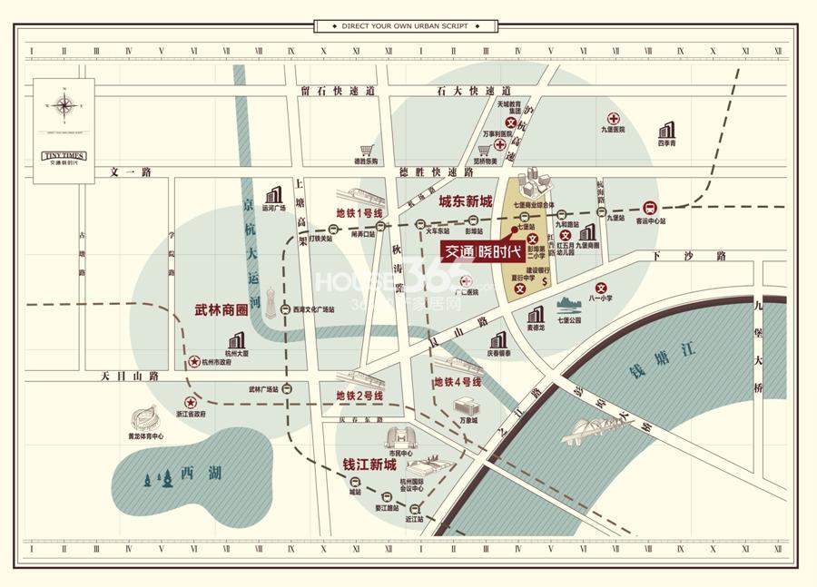 交通晓时代交通图