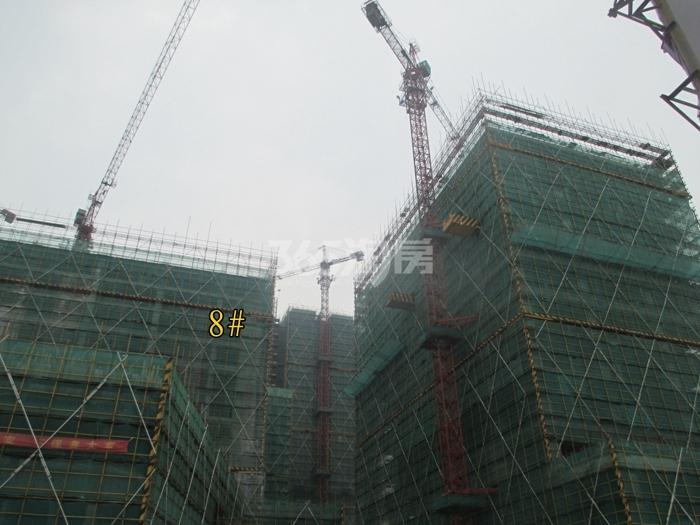 金地德圣中心8号楼施工进度实景图  2015年8月摄