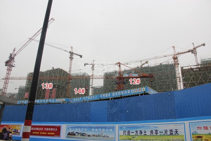 滨江华家池12、13、14号楼施工进度实景图 2015年11月摄