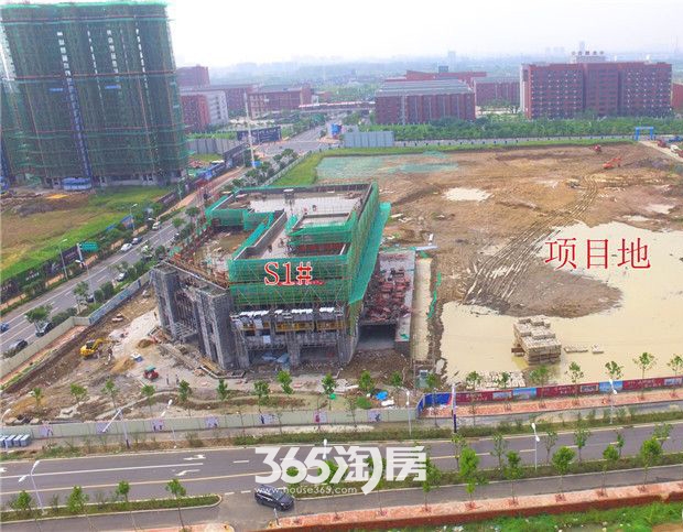 城建琥珀东华府项目地工程进度实景图（2017.9.4）